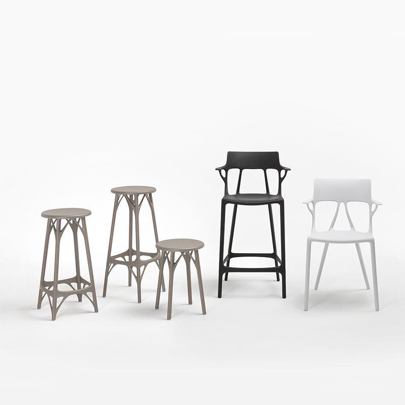 kartell エーアイスツール 65 しぶい グレー