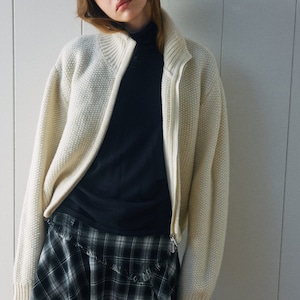 Zip-Up Knit Cardigan T3729