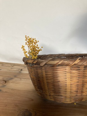 ヴィンテージの竹籠