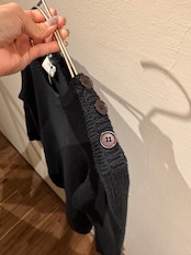 CLAUDIE PIERLOT Black Cotton Knit Sweater