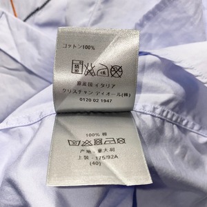 DIOR HOMME by Kris Van Assche argyle stitch shirt