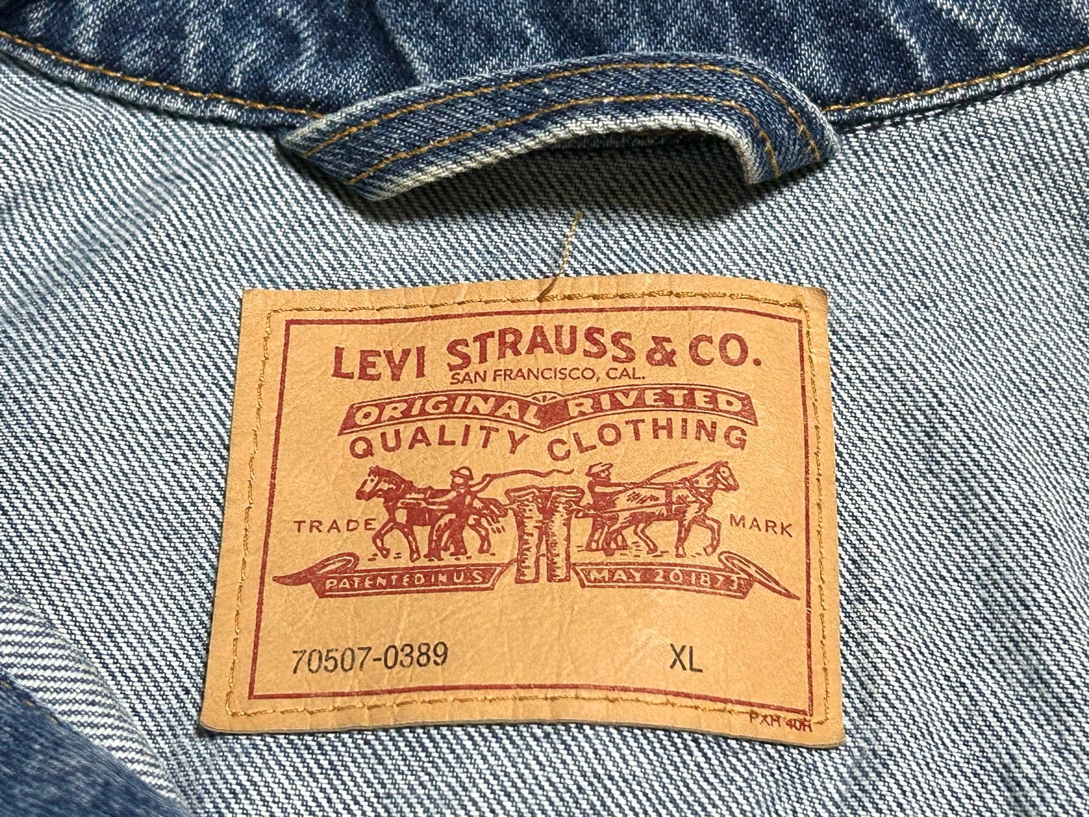 Y2K Levis リーバイス 70507−0389 デニムジャケット【XL】MADE Y2K Levis リーバイス 70507−0389 デニムジャケット【XL】MADE