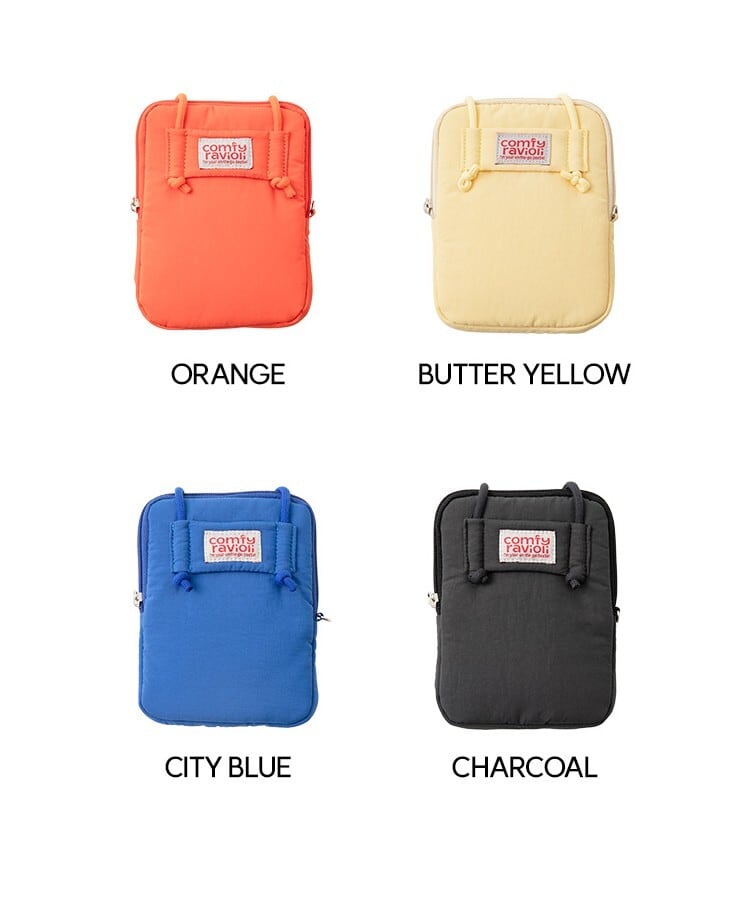 予約【Comfy Ravioli】 city pop sacoche (Charcoal) BITEME | haneulpet
