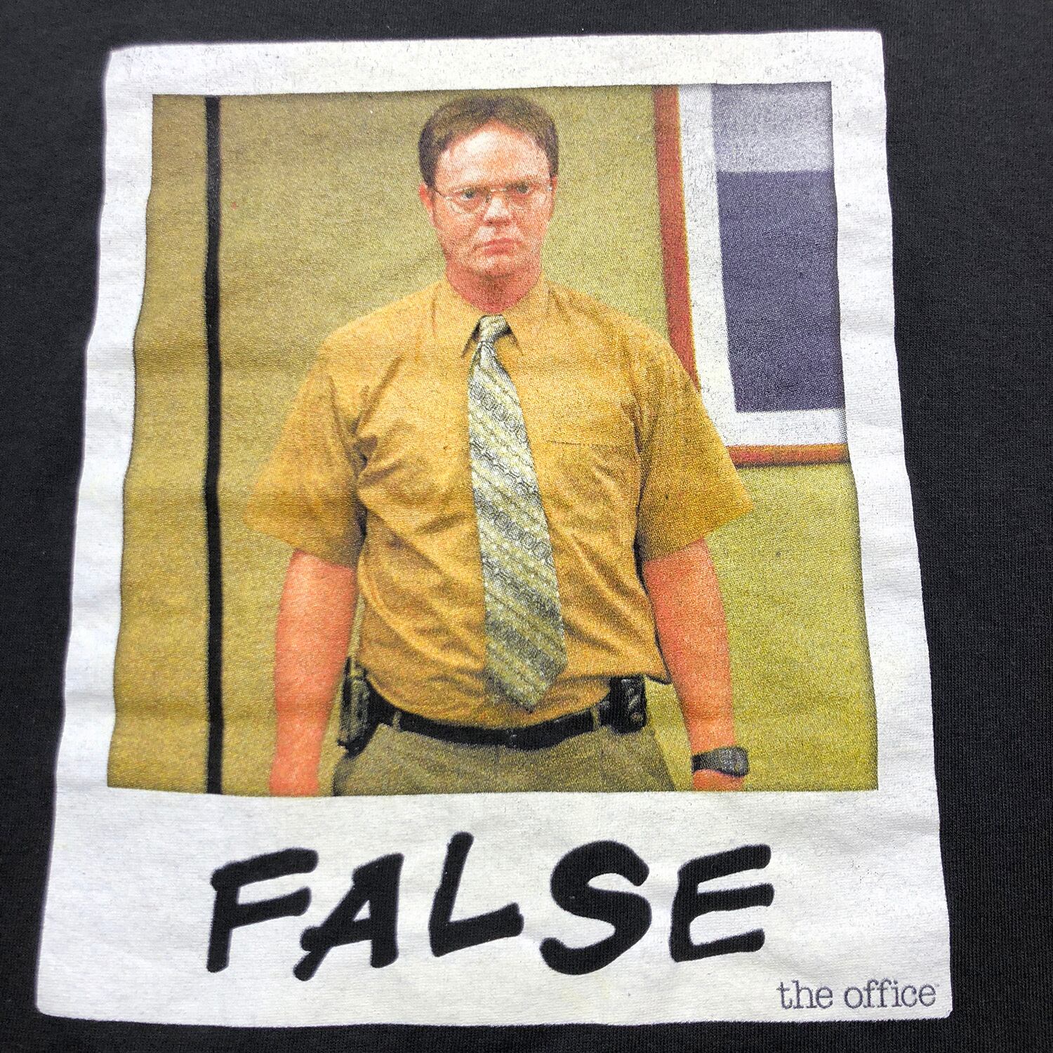 USA【アメリカ❗️】TシャツThe Office FALSEフォトプリント