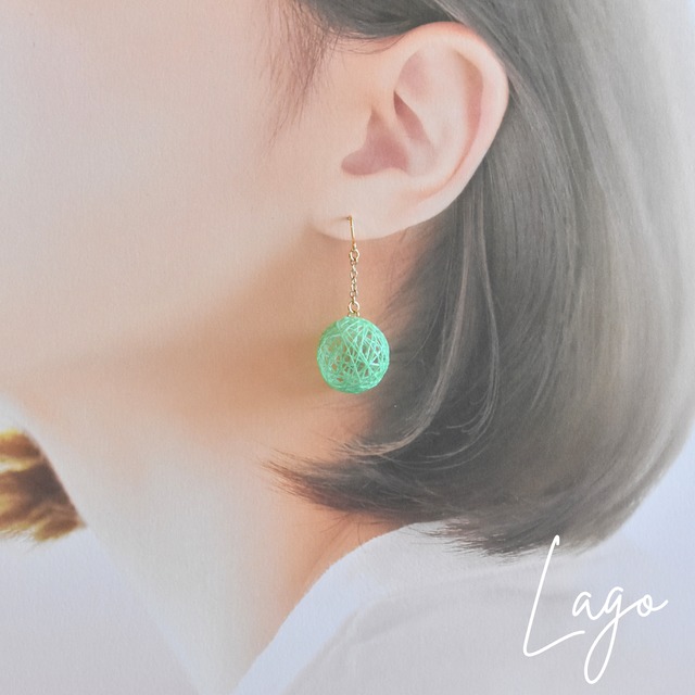 糸玉アクセサリー1ケ玉　　color/グリーン