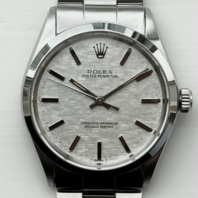 Rolex Oyster Perpetual 1002 (35*****) Silver Mosaic dial