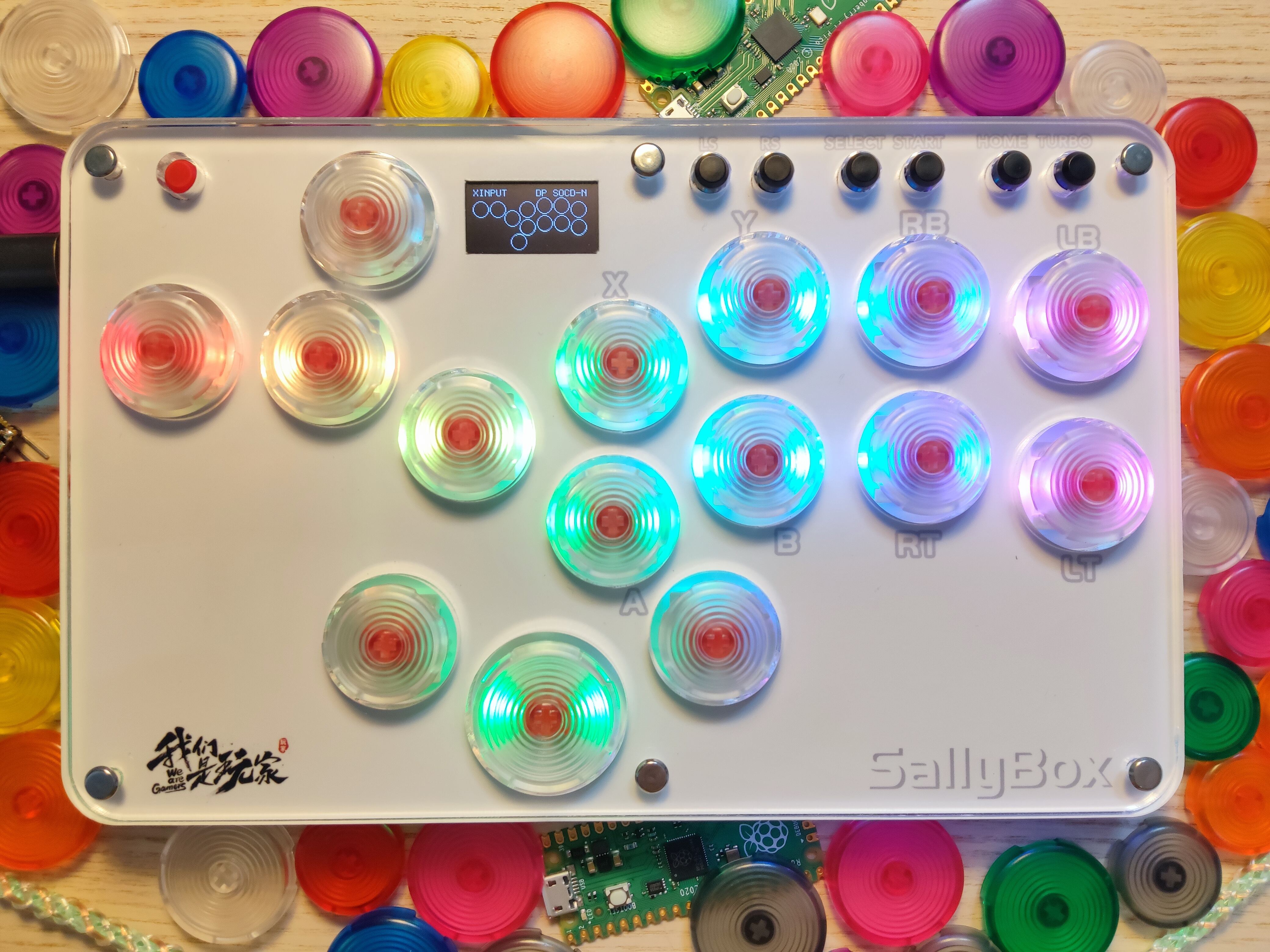 2022人気の SUNGA 12ボタン レバーレス アケコン HitBox SallyBox