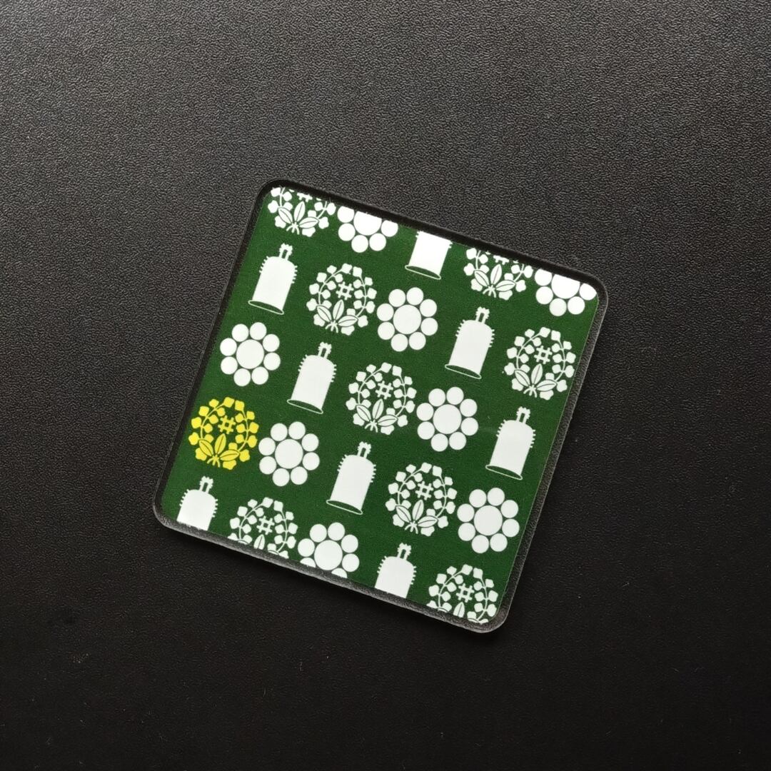 片倉家家紋アクリルコースター（３種類の家紋を使用）