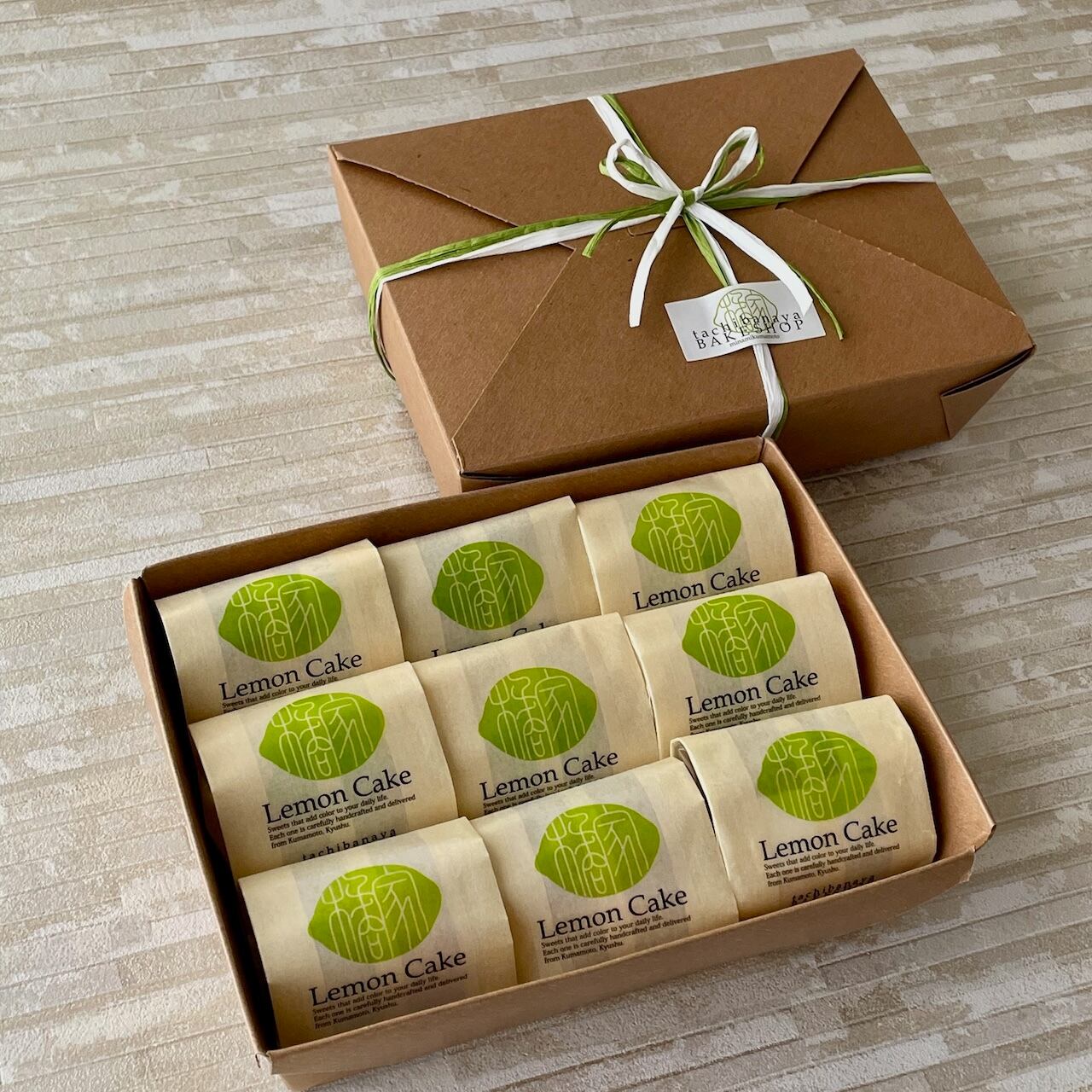 レモンケーキ 9個入［take out］ | tachibanaya BAKESHOP