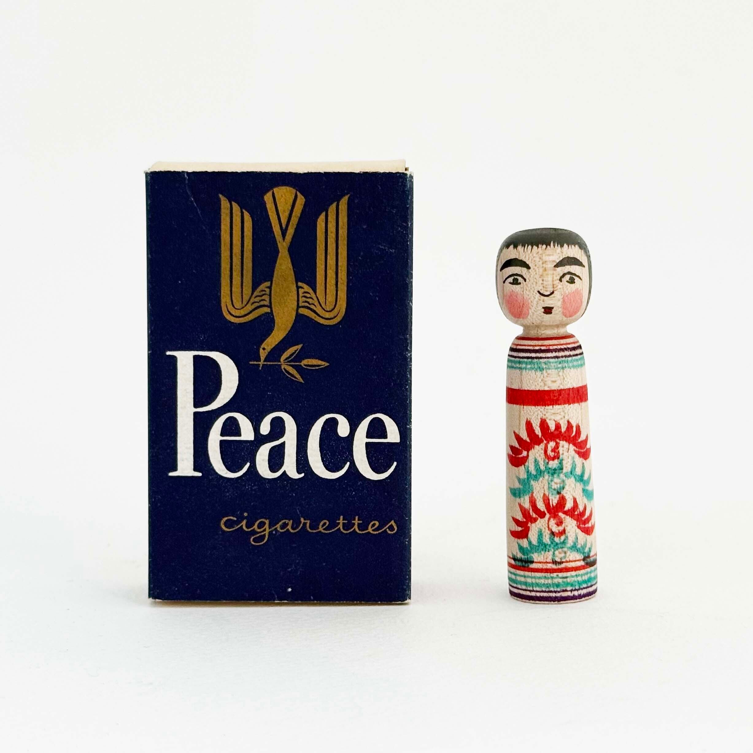 今晃工人 / 嶽時代初期 小寸こけし（重ね菊）