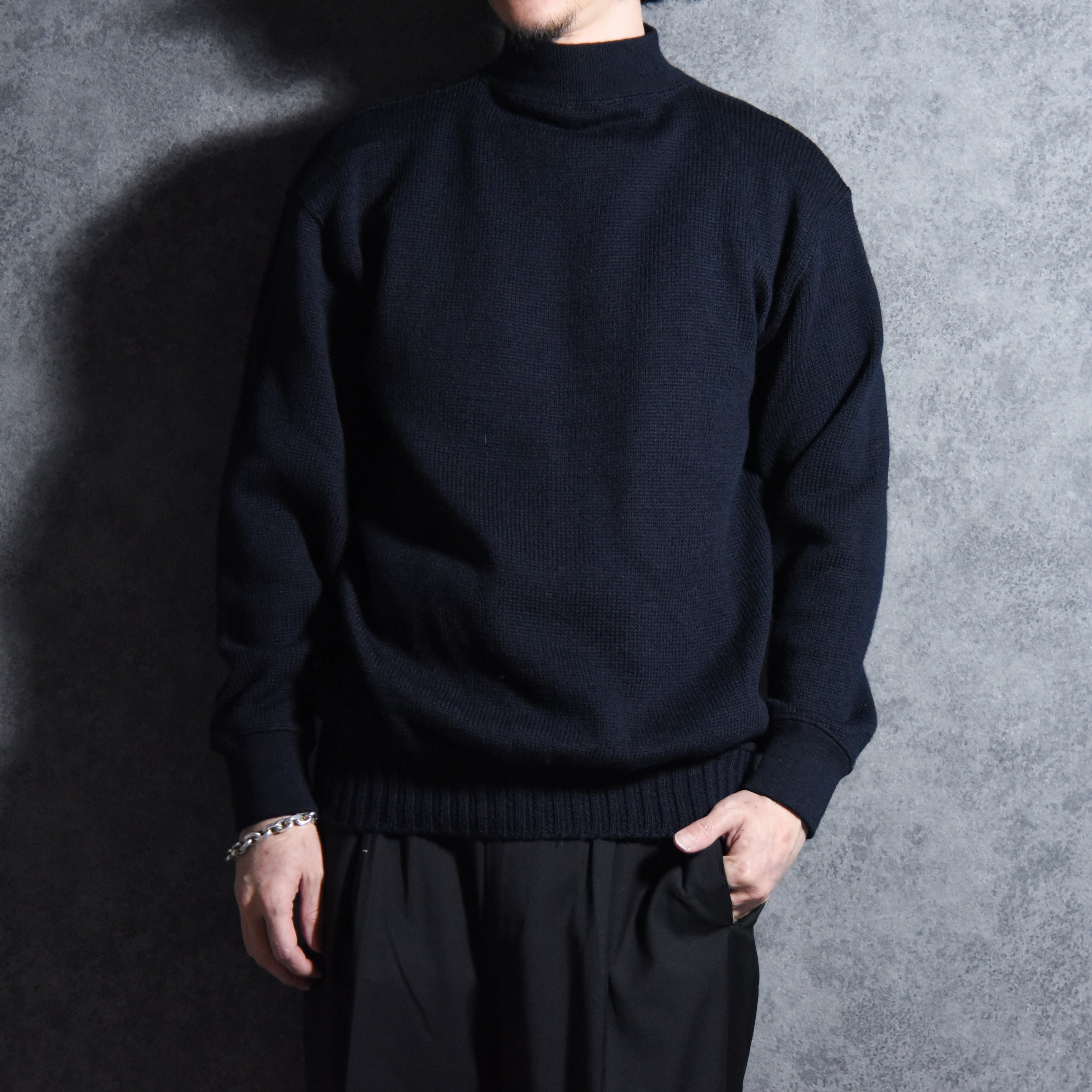 60s US Navy Wool Hi-neck Sweater アメリカ軍 ウール ハイネック