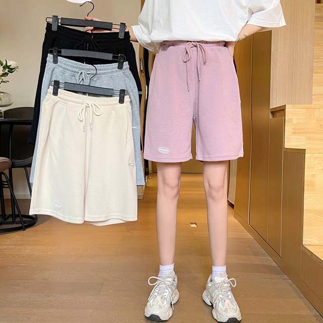 ショーツ レディースルーズパンツ サマー薄手ハイウェストカジュアル 夏物 ブルマー 試着室23085942739