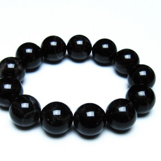 モリオン 黒水晶 ブレスレット 18mm 一点物 メール便可 [M便 1/10] 111-46288