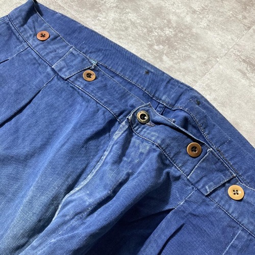 40s フレンチワーク Metis インディゴ　パンツ 詳細写真6