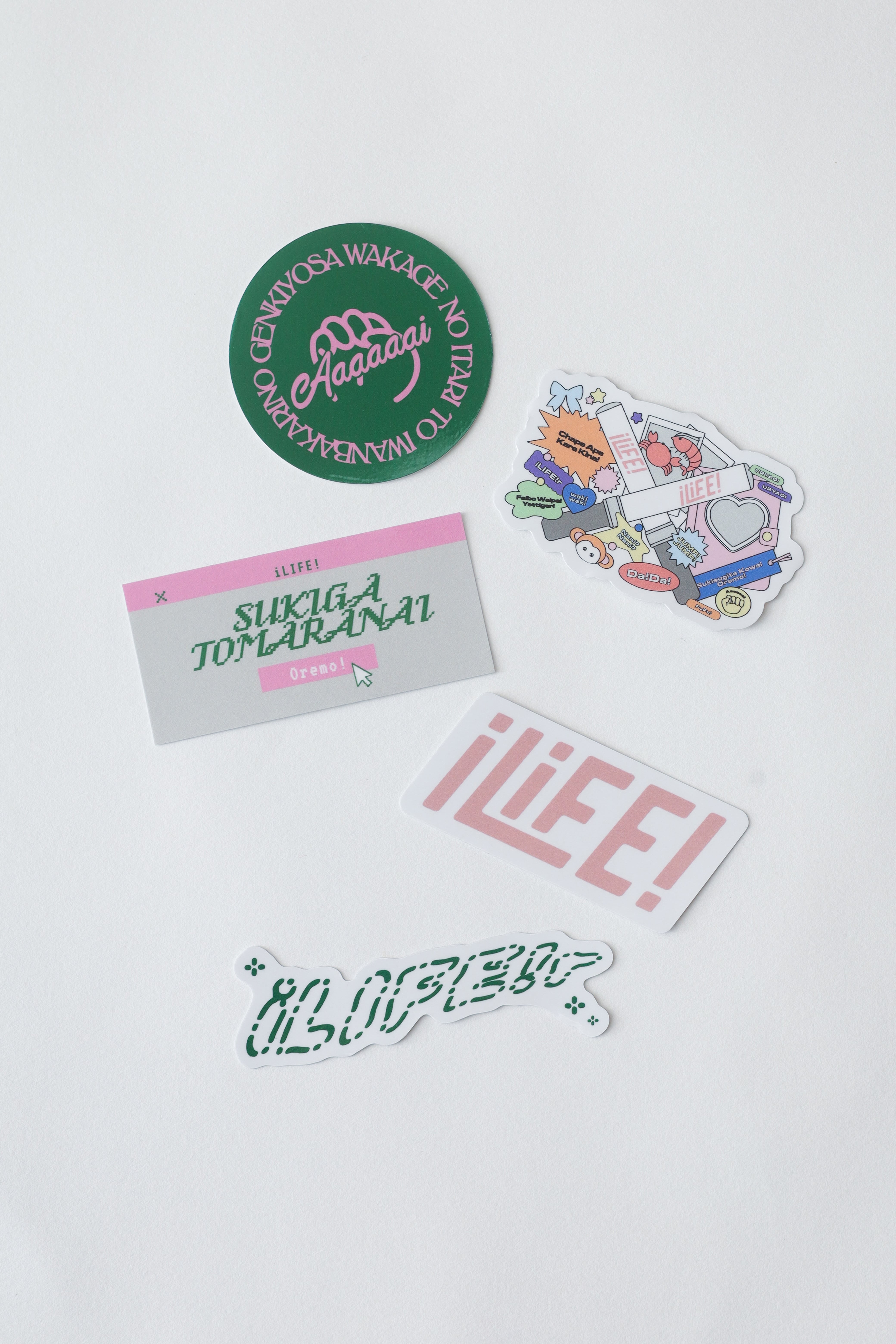 Sticker 5piece Set(アイドルライフシリーズモチーフ！) | iLiFE