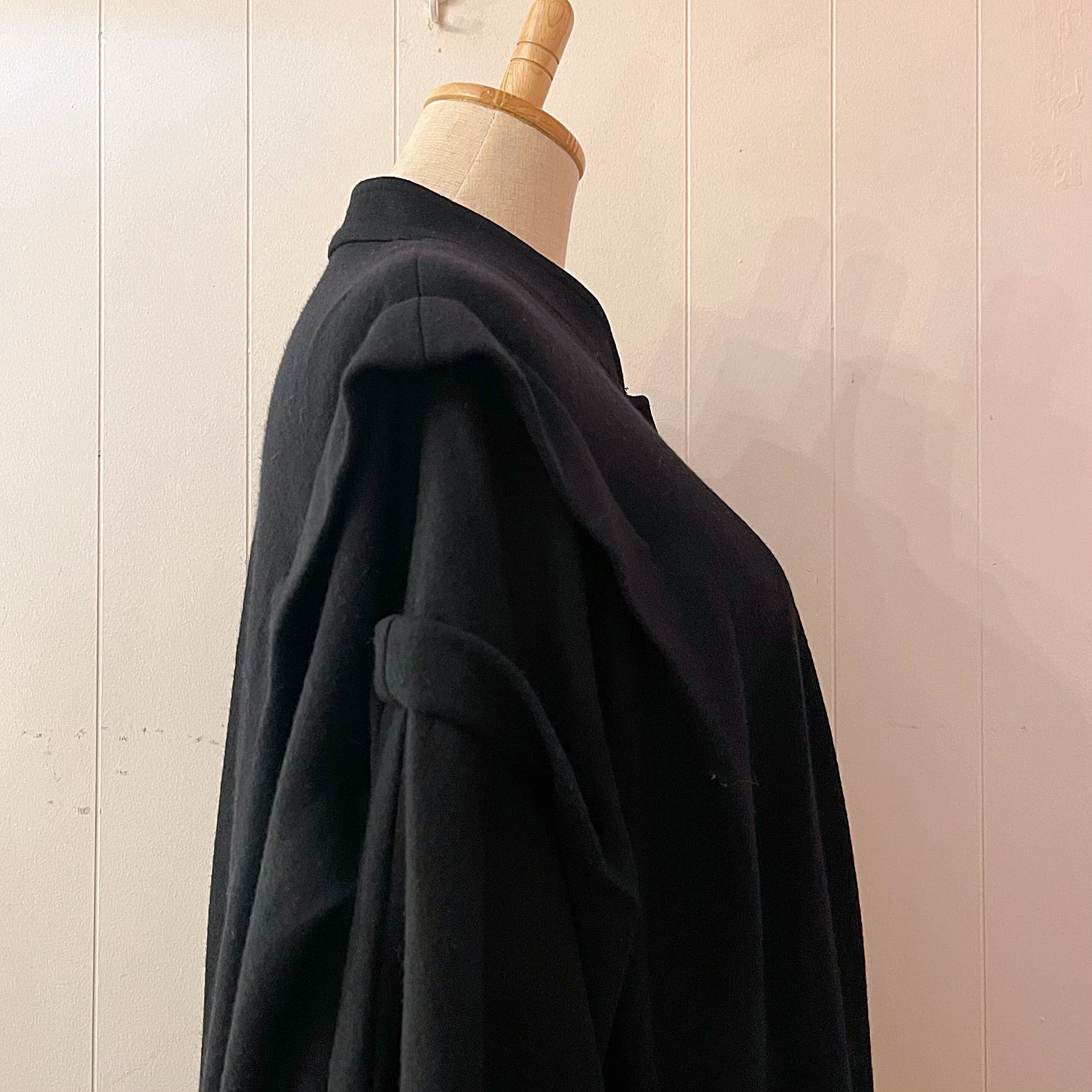 black circle poncho coat