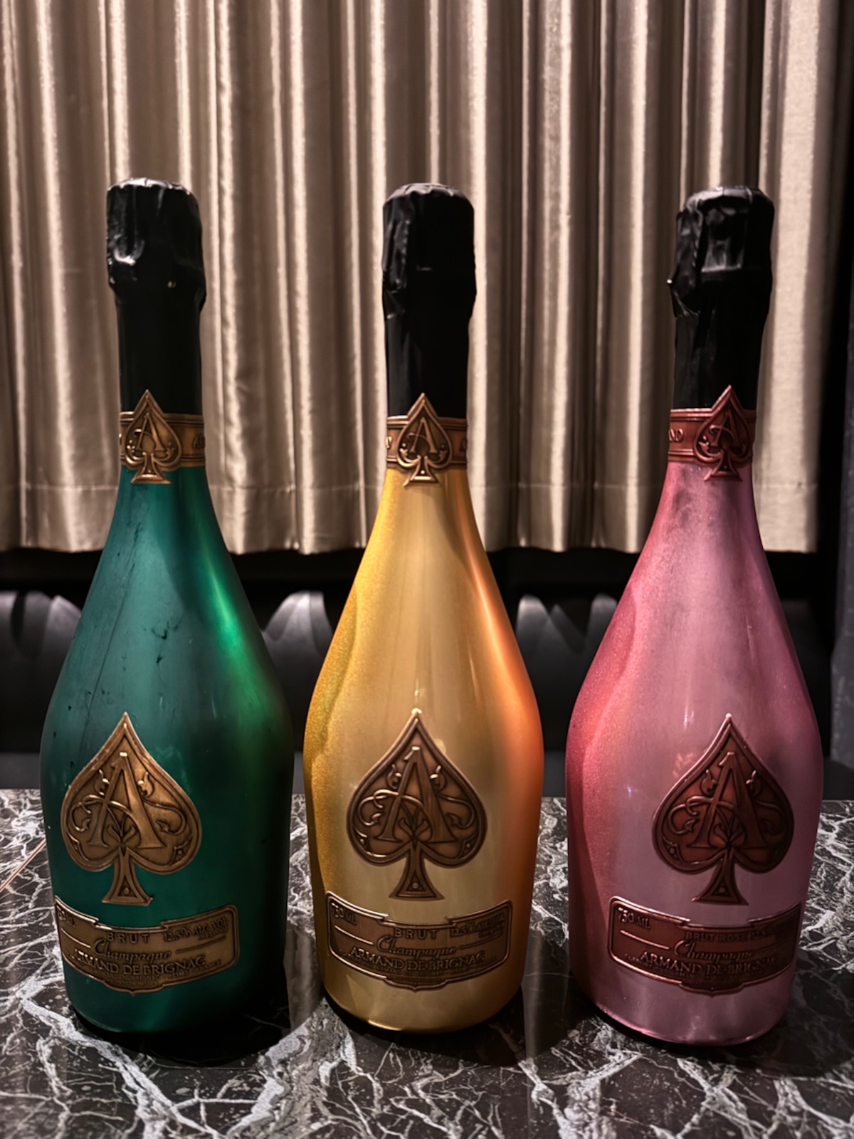 アルマンド♡5本セット♡空き瓶 飾りボトル♡箱&カバー付き