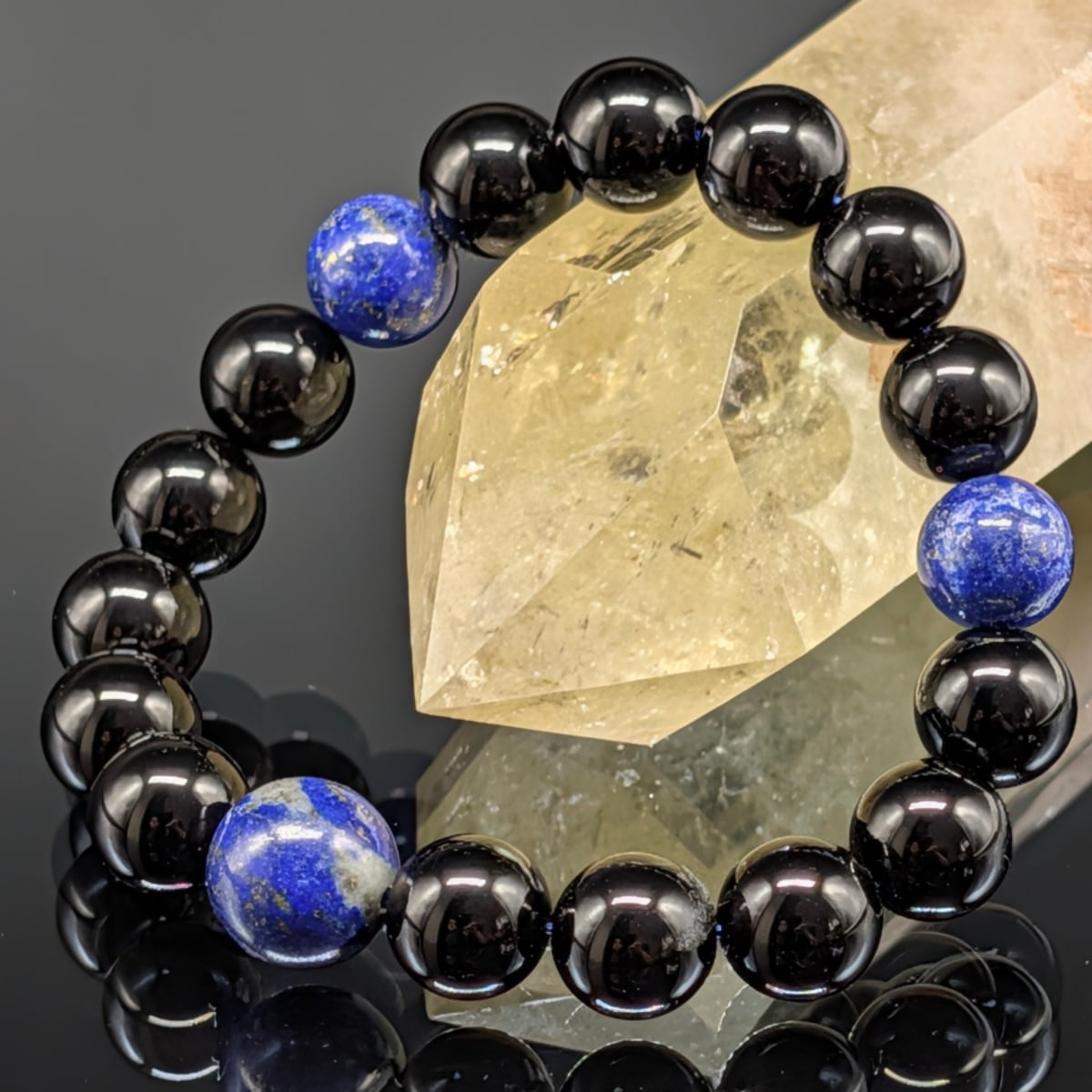 最高品質・鑑別済み】モリオン 8mm (黒水晶)スターカット チベット産