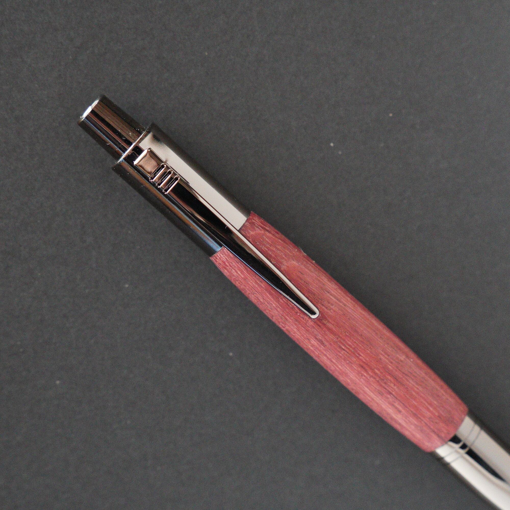 太軸クリックボールペン パープルハート | Purple heart Click Pen