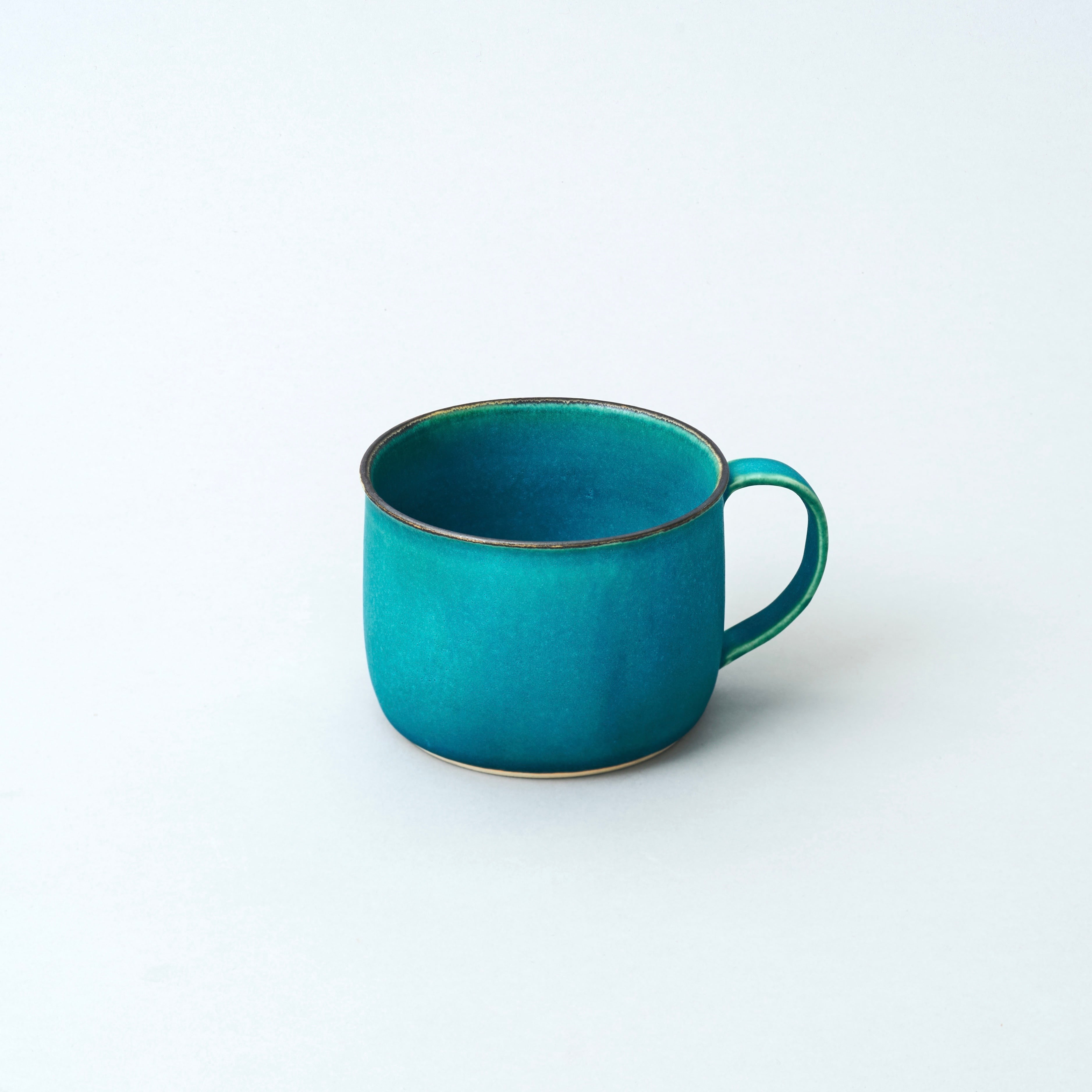 コーヒーカップ Short ターコイズブルー釉 おしゃれな和食器の通販 陶磁器のうつわブランド 瑞光窯オンラインストア