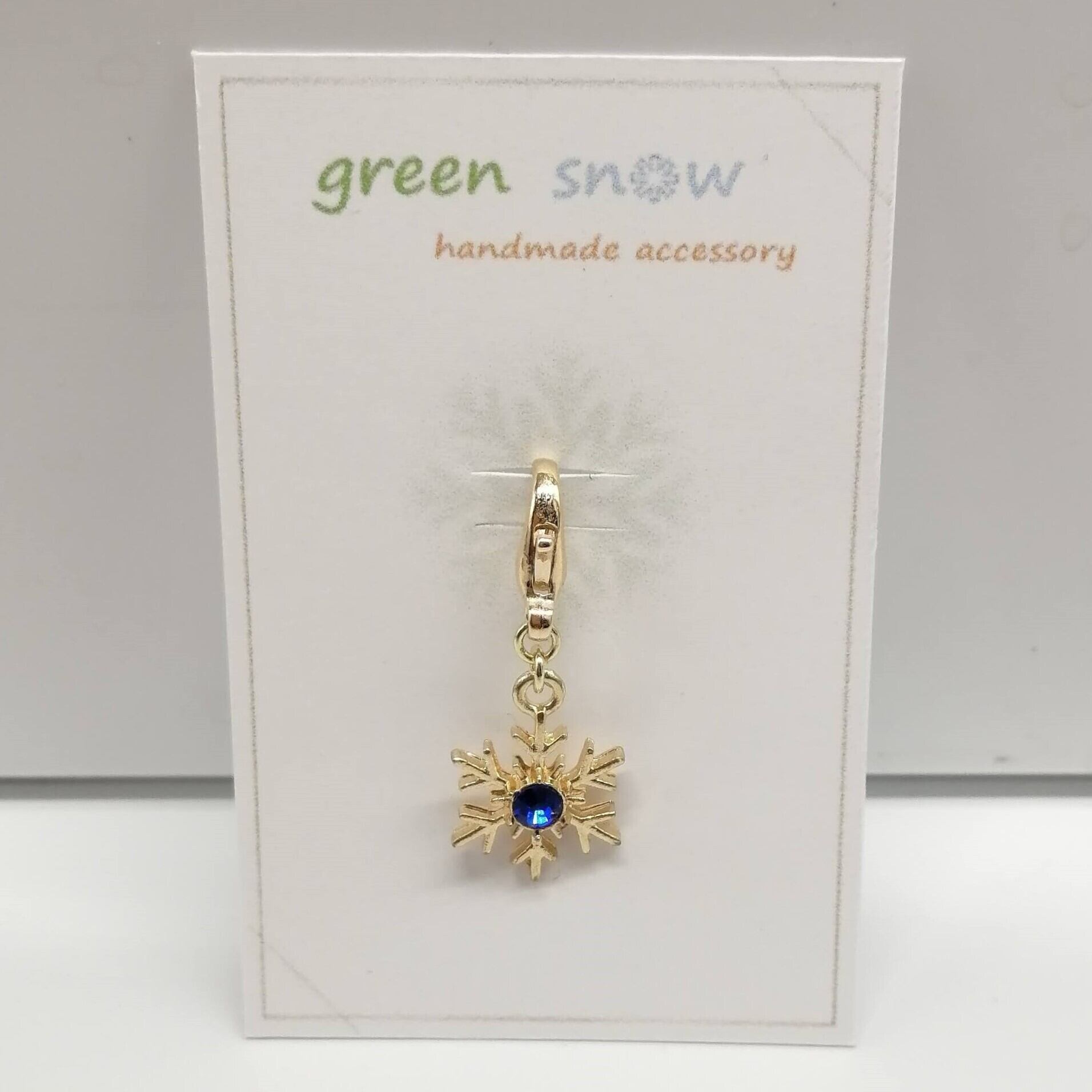 マスクチャーム】ストーン付き 雪の結晶 キラキラ マスクチャーム