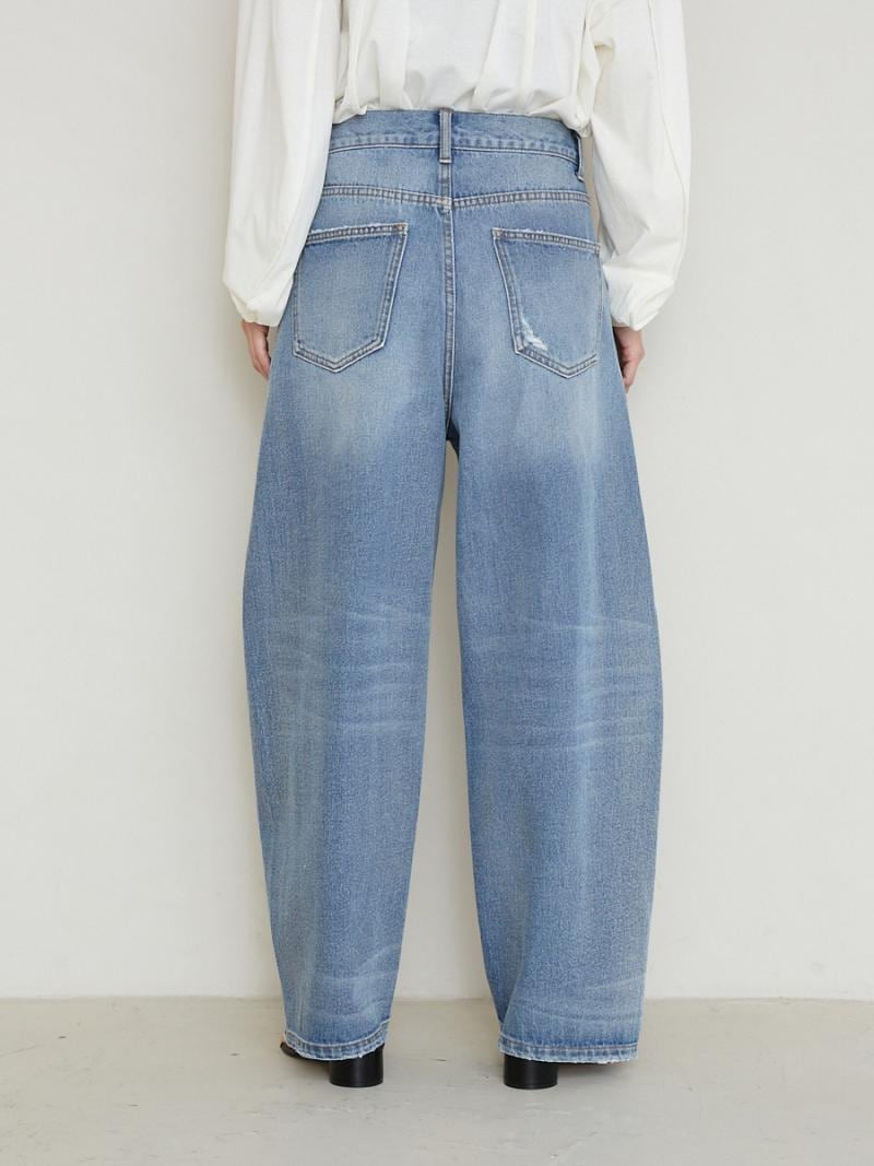 【YENN】カーブデニム/CURVED SEAM DENIM PT[Y234-31041QU]