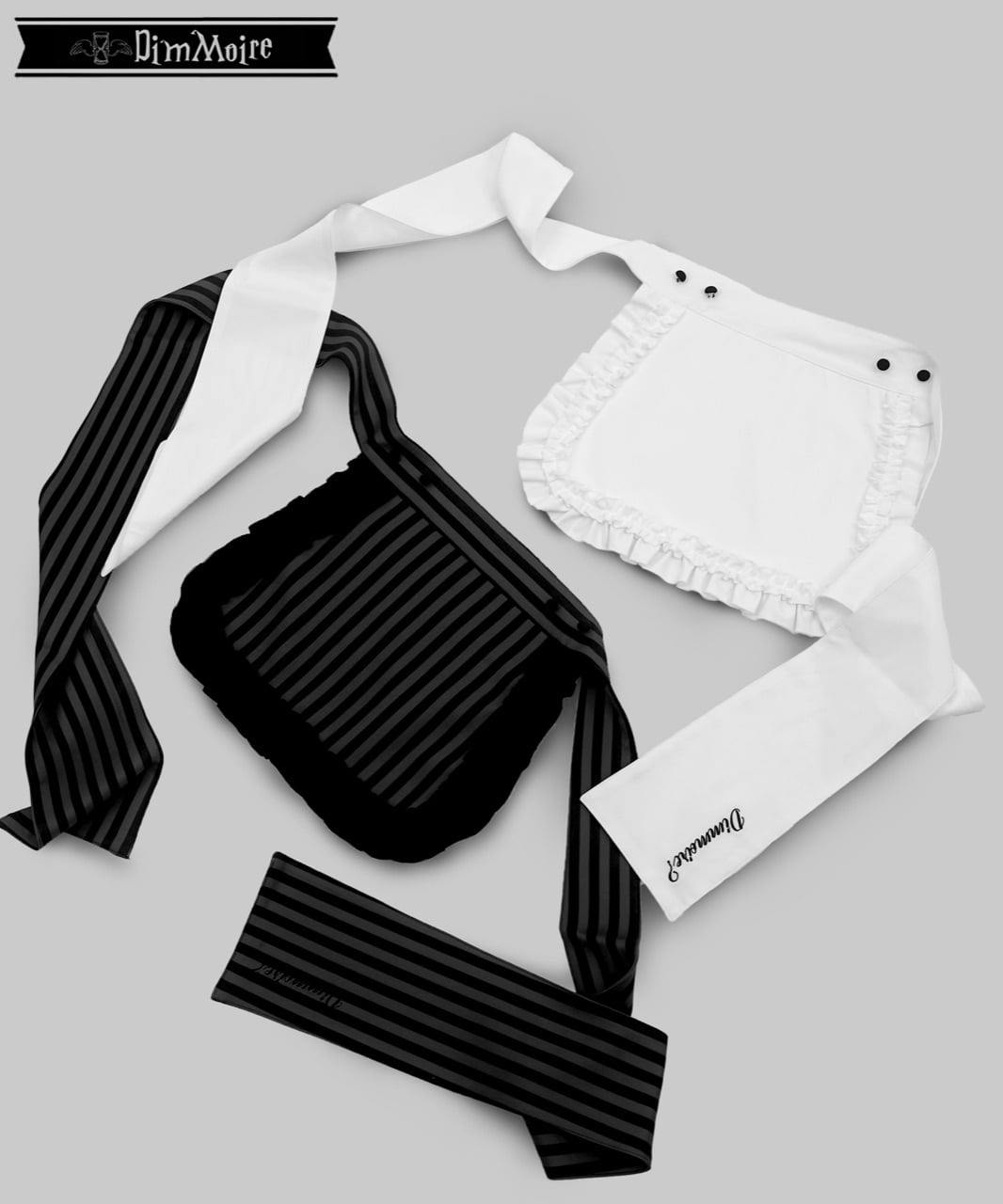 絶メイドワンピース【Black&Stripe】 | DimMoire