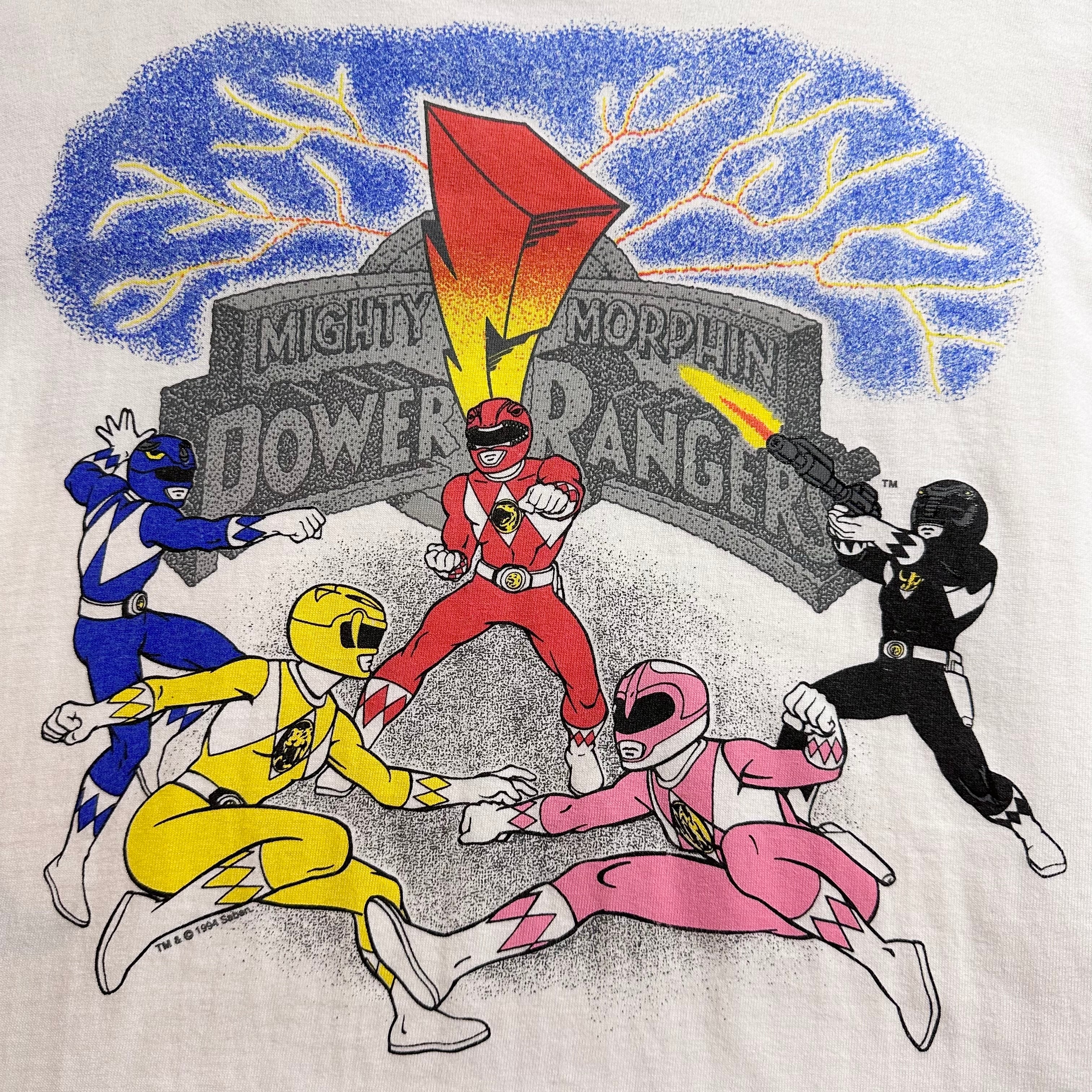 90's Mighty Morphin Power Rangers Tシャツ パワーレンジャー SI | nitako