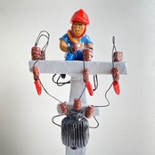 フォークアート 北東部 ノルデスチーノ Eletricista 電気工事士