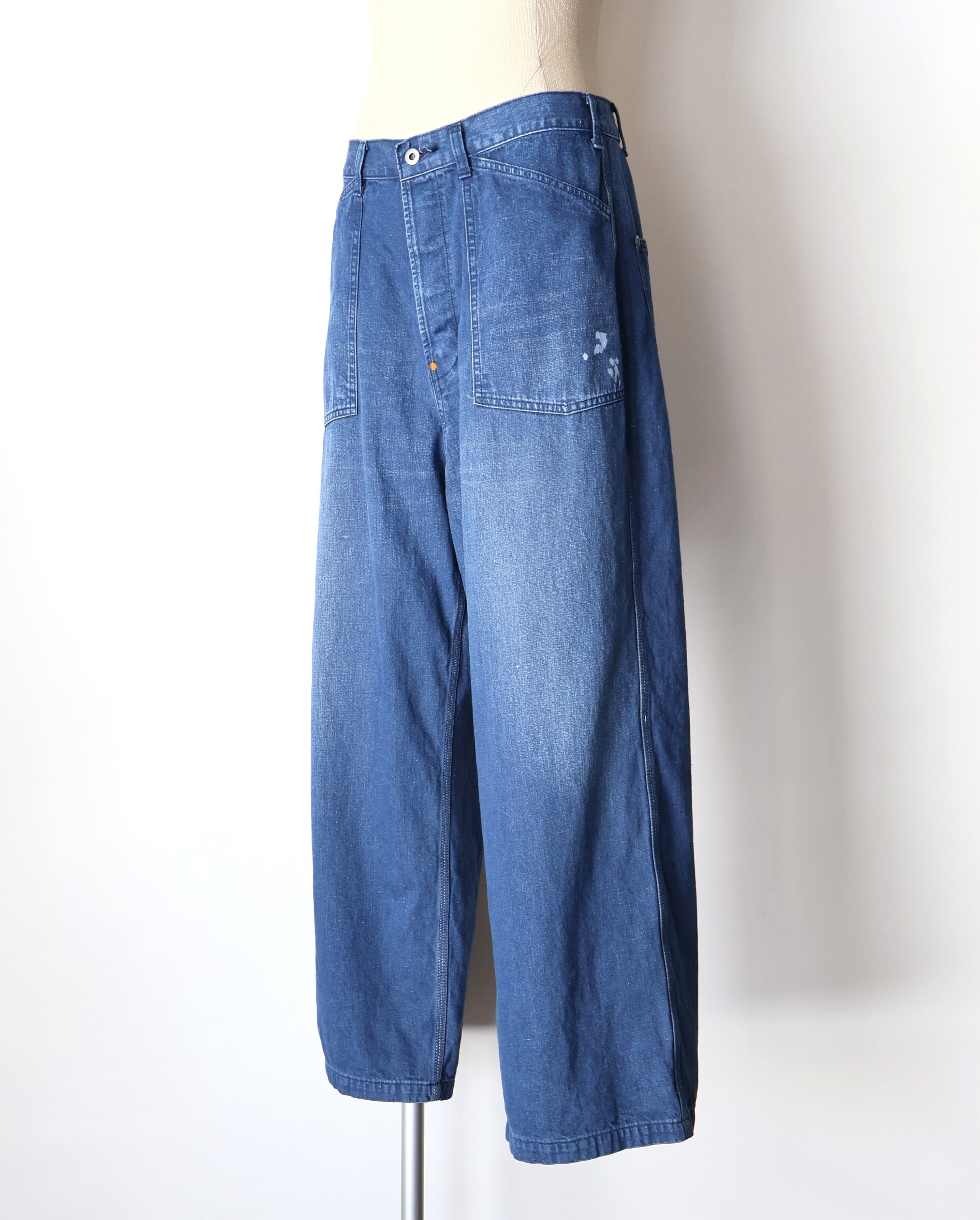 Gurank “ Distressed 3stitch Painter Pants “ | H.inch