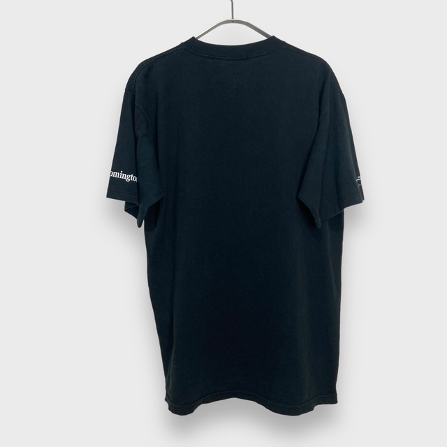 00s USA製　ダサニ　プリントTシャツ　飲料水メーカー　ロゴ　ブラック　L