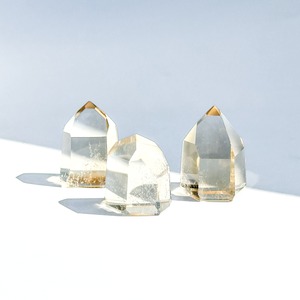 シトリン(黄水晶) タワー3個set 23◇ Citrine ◇ 天然石・鉱物・パワーストーン・インテリア