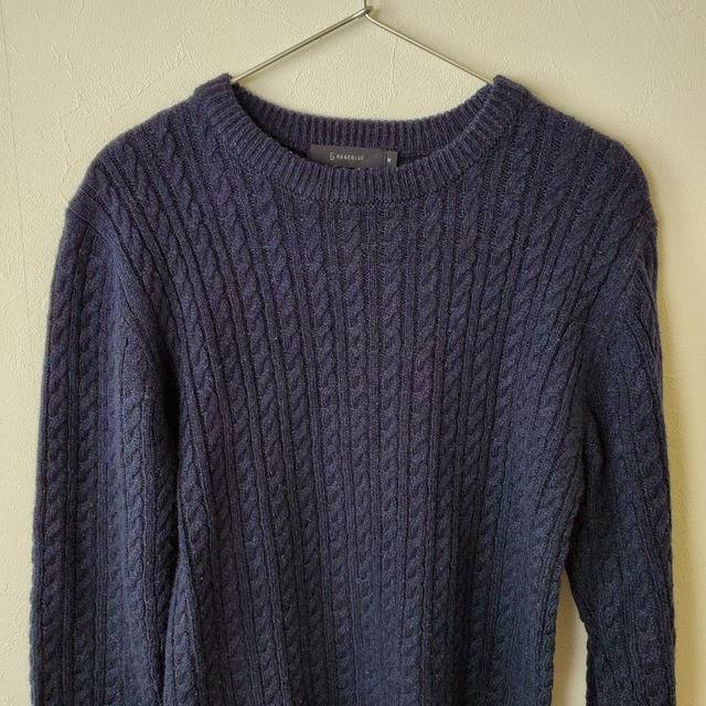 【USED】レイジーブルー　RAGEBLVE　セーター　ニット　オシャレ　大人　