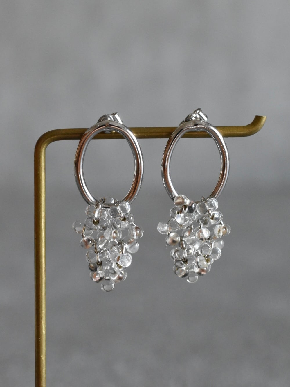 【定番】oval silver silver × clear