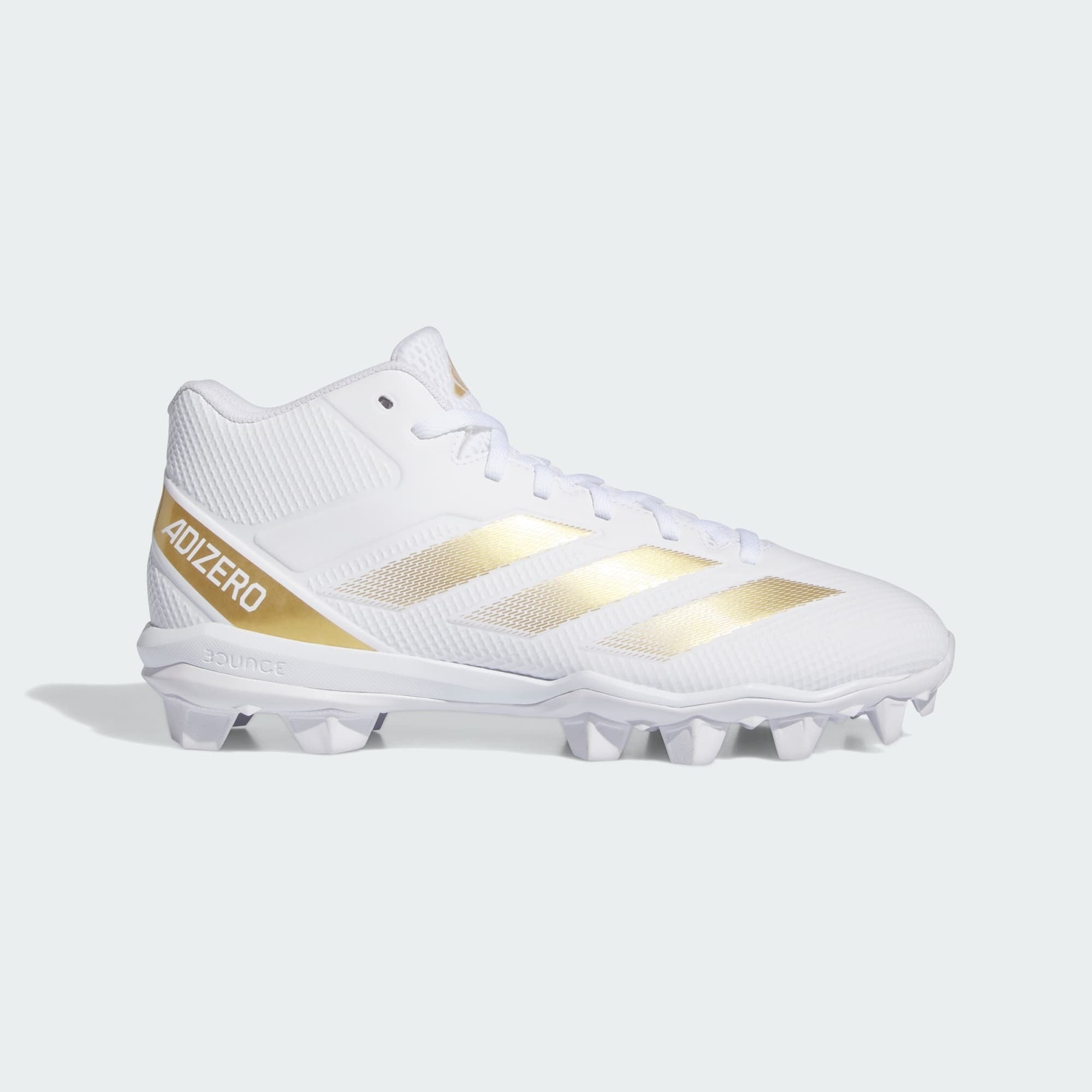 28.5cm】Adizero Impact.2 Molded ホワイト・ゴールド アメフト