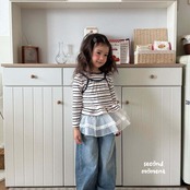 韓国子供服 / 26Autumn / 〖取寄〗second moment / バービーフリルTシャツ / キッズ服 / 女子服 *XS~JL*