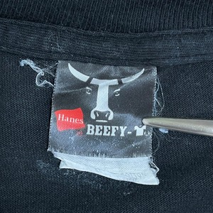 【HANES】XL ビッグサイズ Tシャツ メキシコ製 アメリカ大使館 ザンビア U.S. Embassy Zambia ワンポイントロゴ バックプリント 国旗 BEEFY-T 半袖 US古着