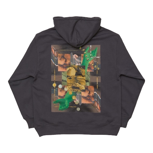 【BAL】collage hoodie (BLACK)〈国内送料無料〉