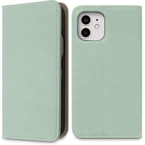 MINTY iPhone11 ケース iPhoneXR ケース 両機種対応 手帳型 ベルトなし ミントグリーン 1013