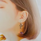 【片耳販売】宇宙カラーの星屑プリンピアス イヤリング イヤーカフ チャーム　喫茶店