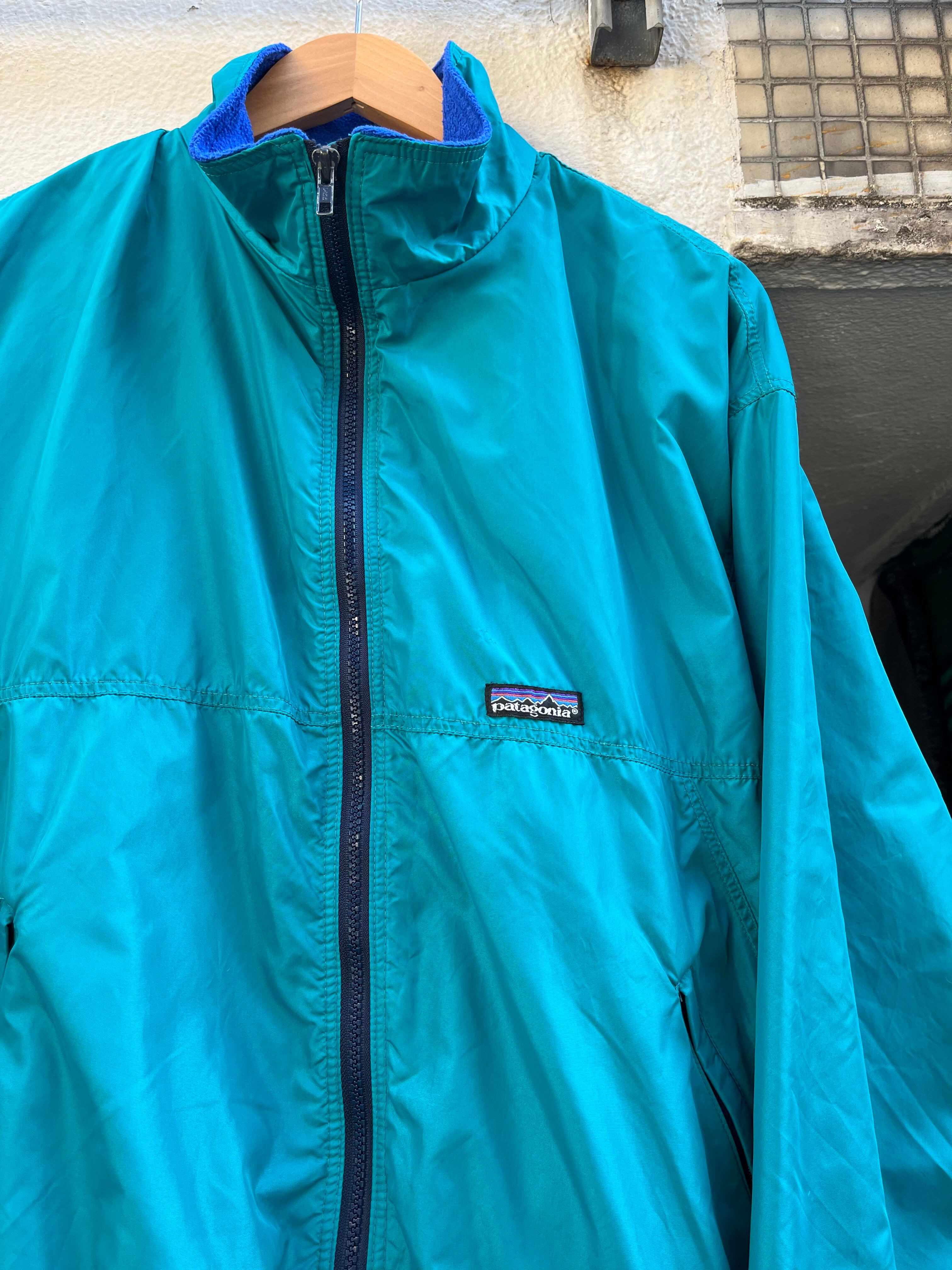 90s S0 Patagonia Shelled Capilene Jacket Made in U.S.A. Emerald