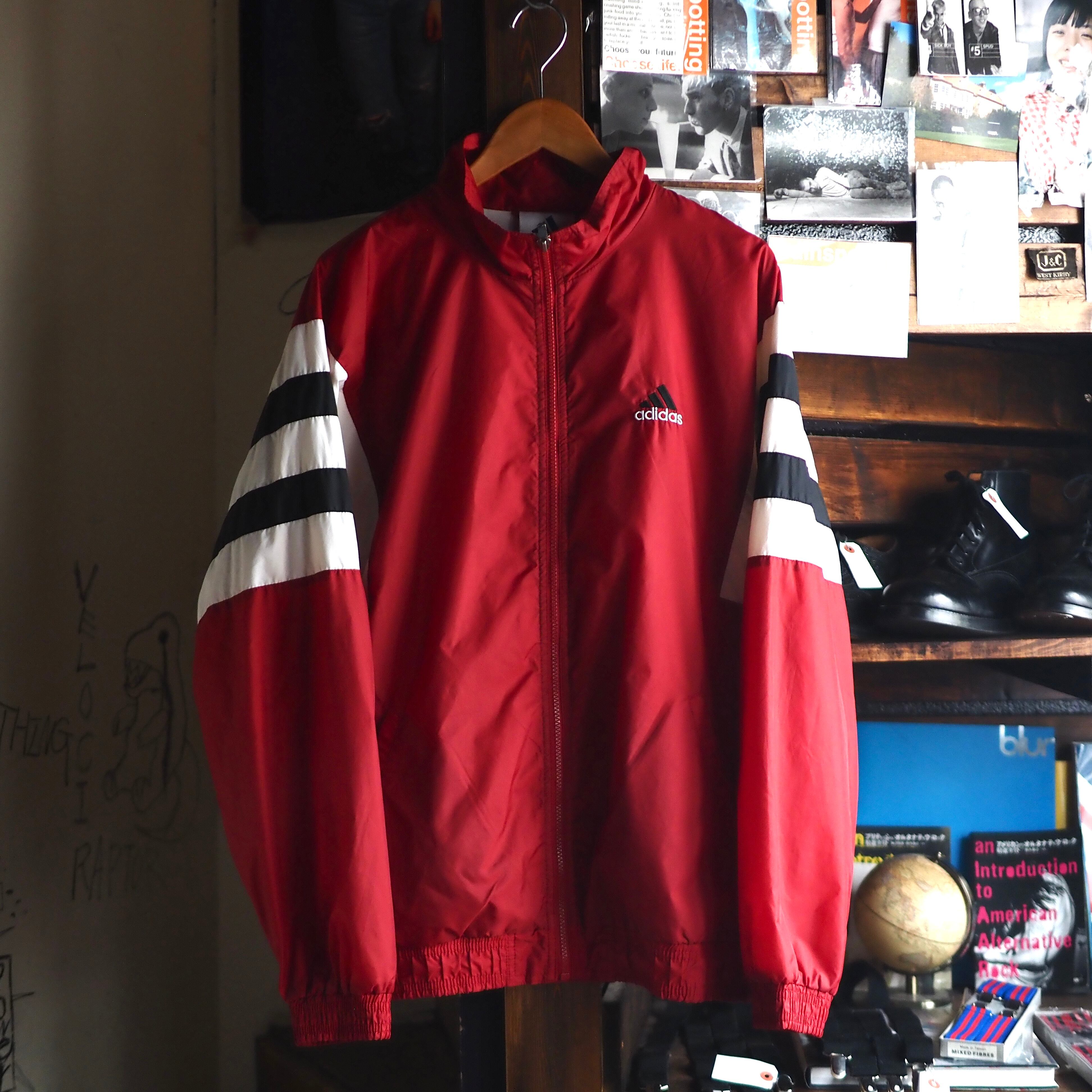 Post Britpop! 1990's Adidas Nylon Track Jacket アディダス ナイロン