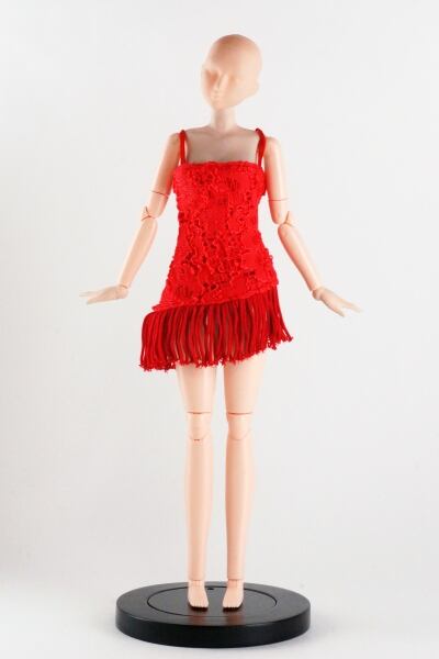 ドール服 1/6 女性用27 ラテンダンシングドレス TBS063RED MW - 画像4