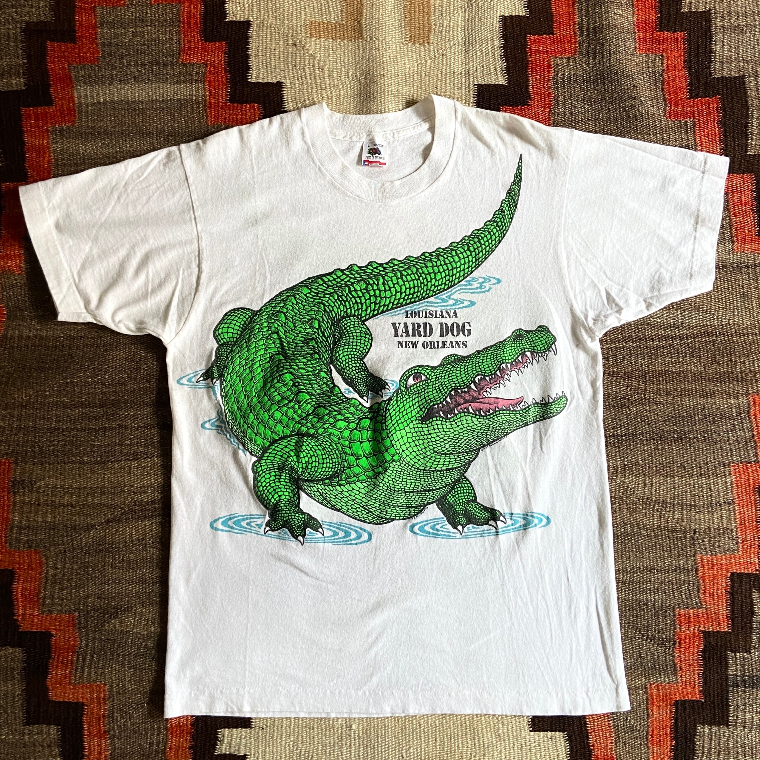1990s Crocodile YARD DOG Tee L Made in USA F722