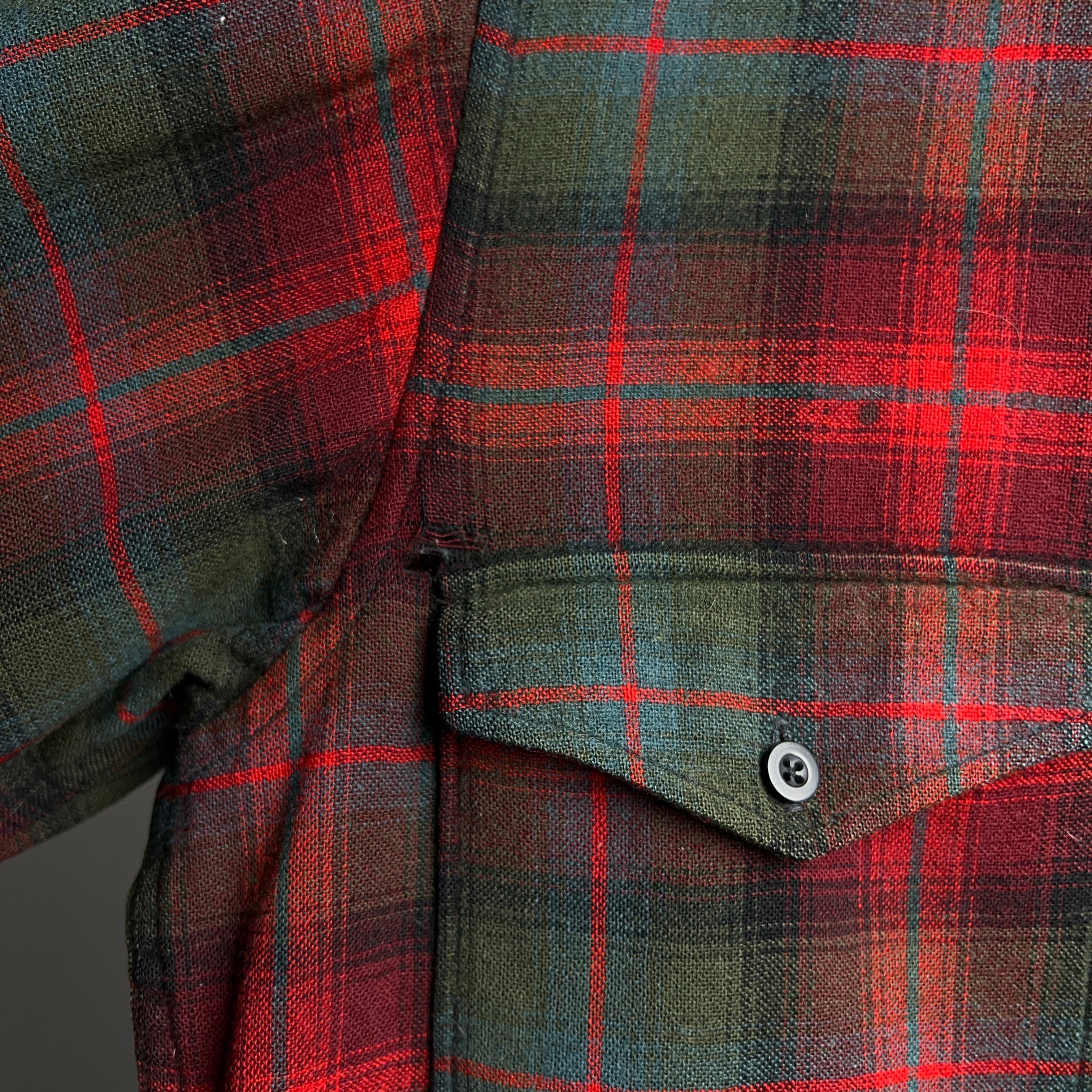 1950's~60's PENDLETON OMBRE PLAID WOOL SHIRT 50年代 60年代 ペン