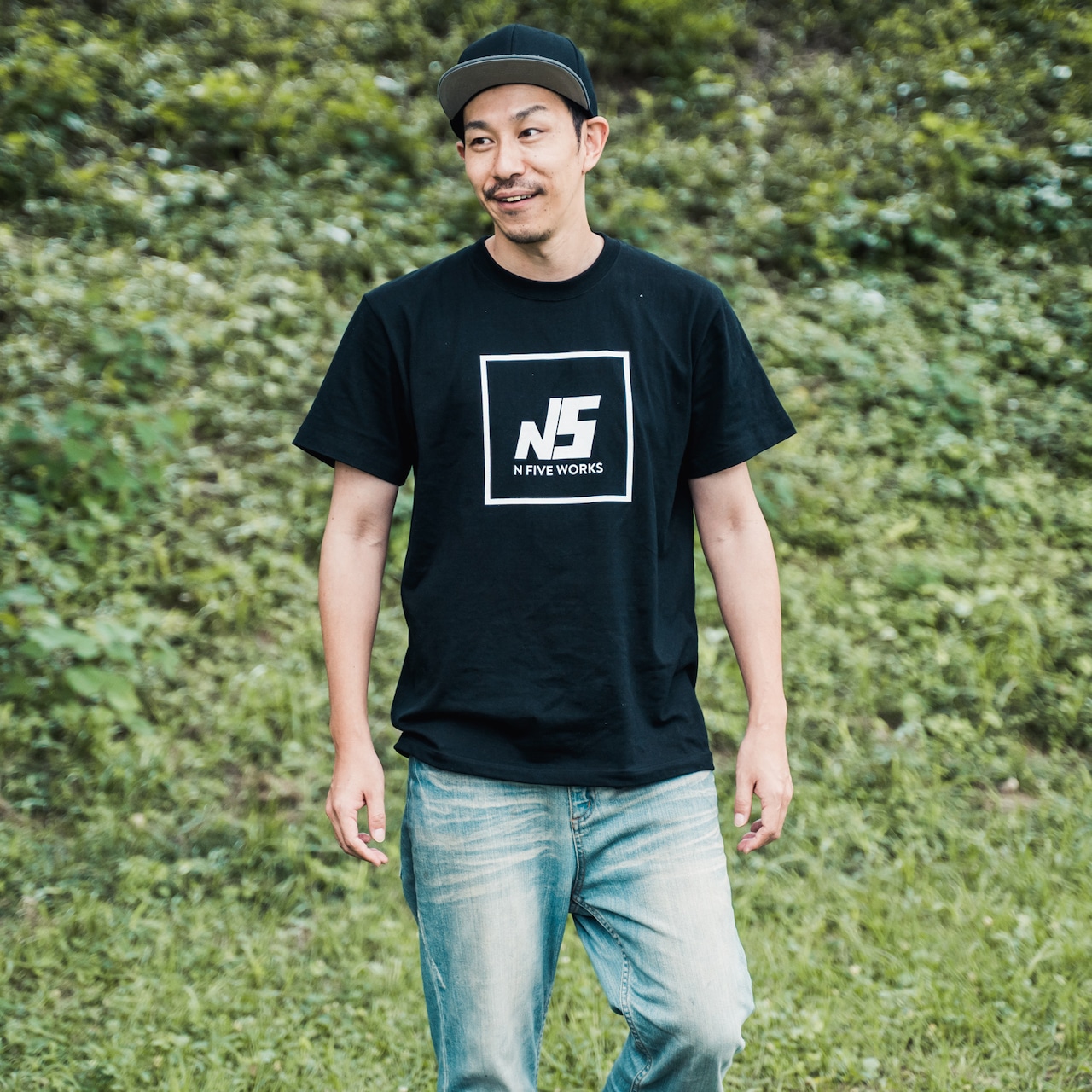 N5 ロゴTシャツ 半袖 黒