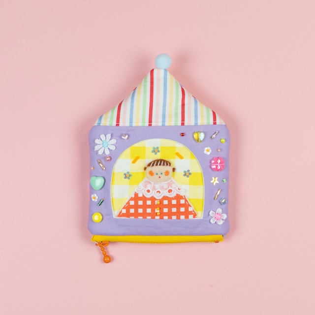 < moë > おうち pouch - purple