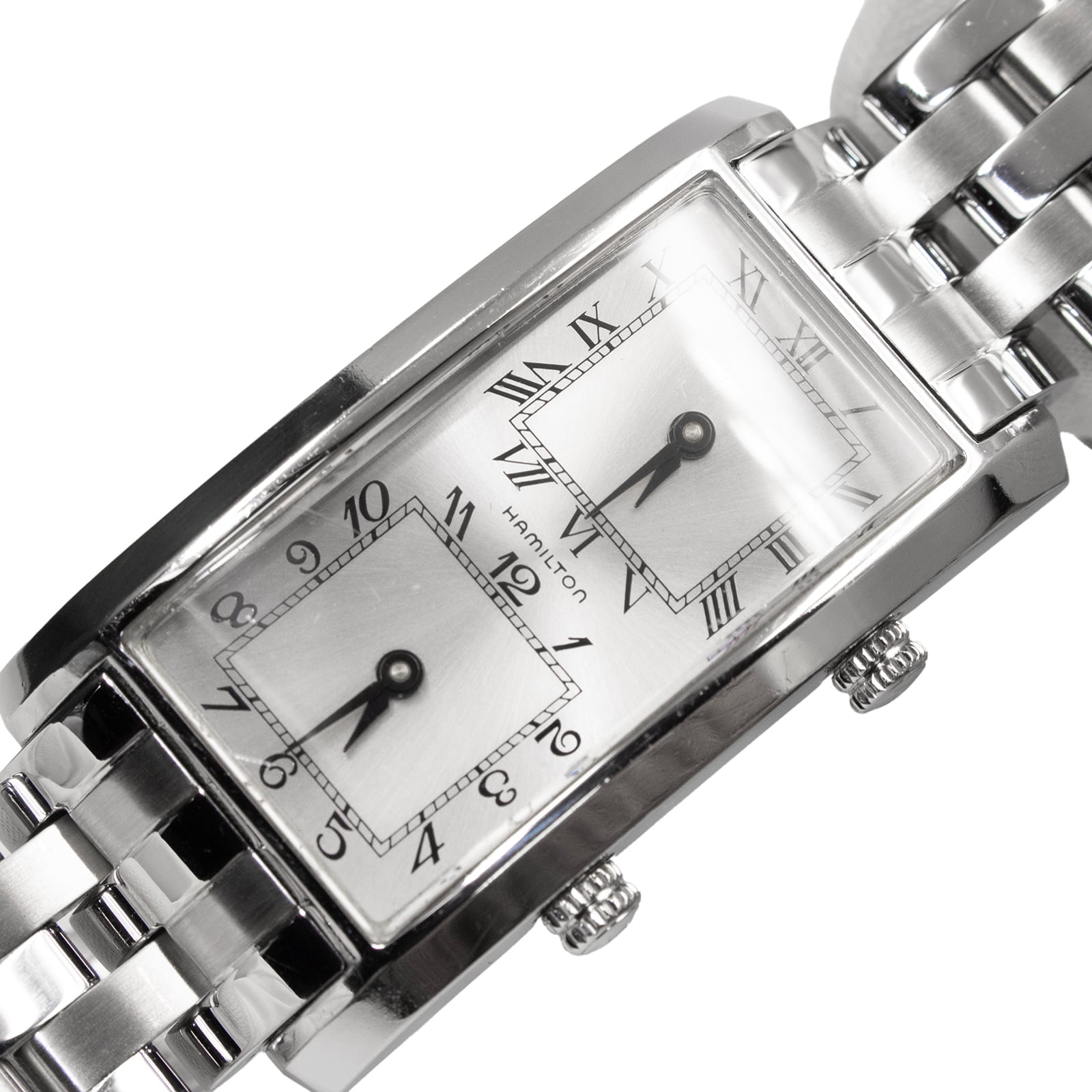 ハミルトン 腕時計 メンズ アメリカントラベラー 珍しい 四角 ロゴ