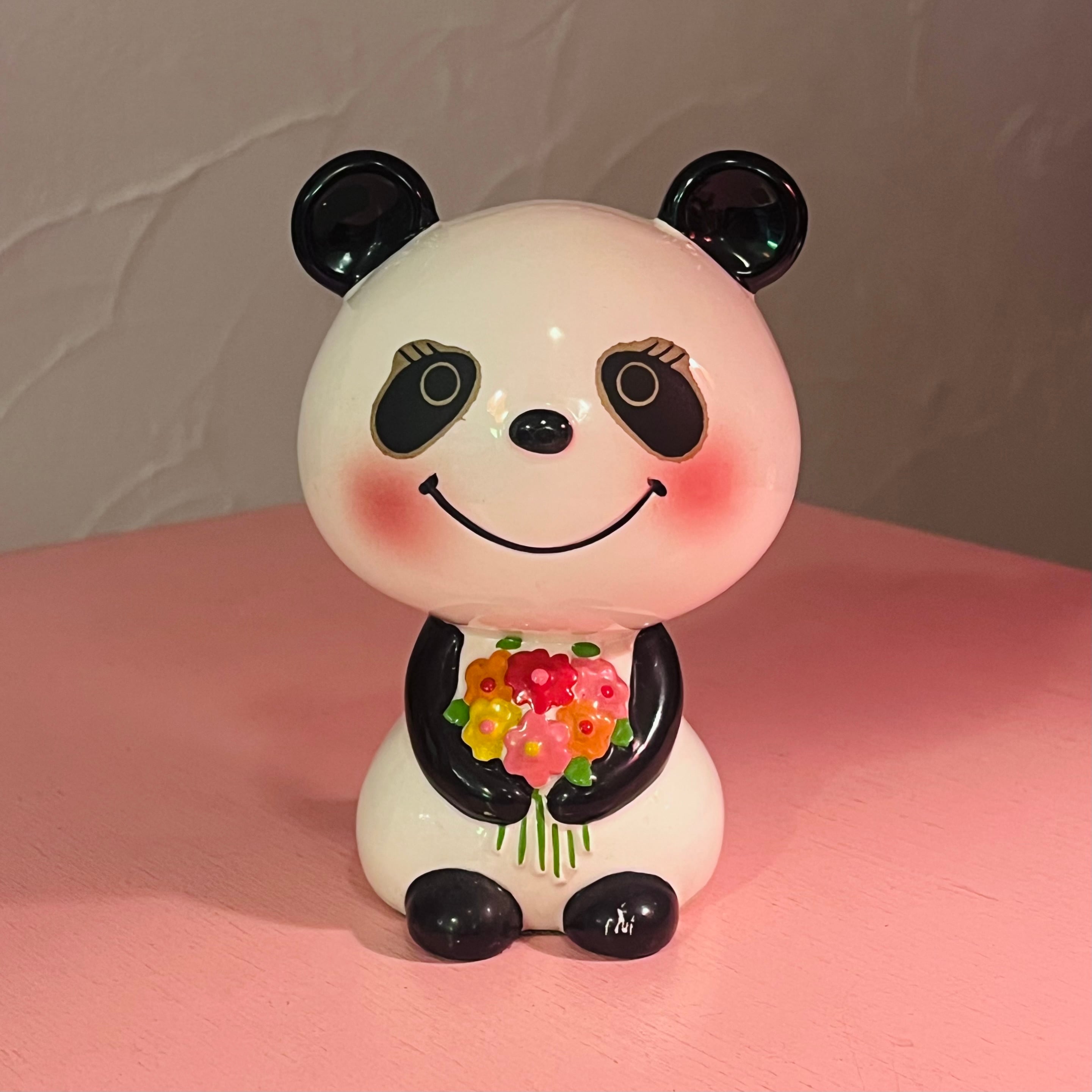 内藤ルネ　パンダ　貯金箱　置き物 内藤ルネ パンダ貯金箱 | 春眠雑貨店
