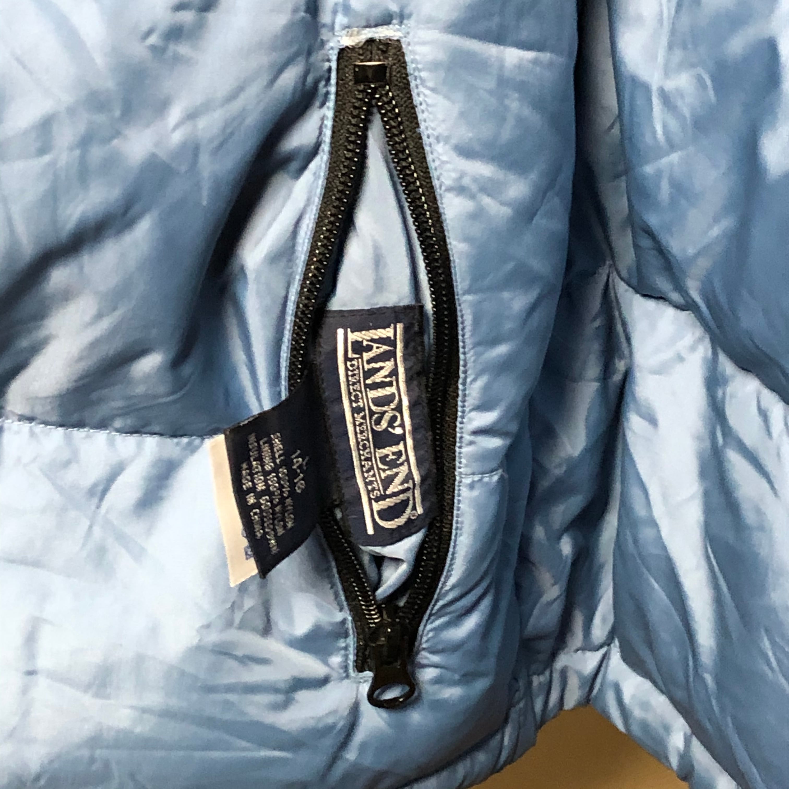 90s LAND'S END reversible down vest / ランズエンド リバーシブル